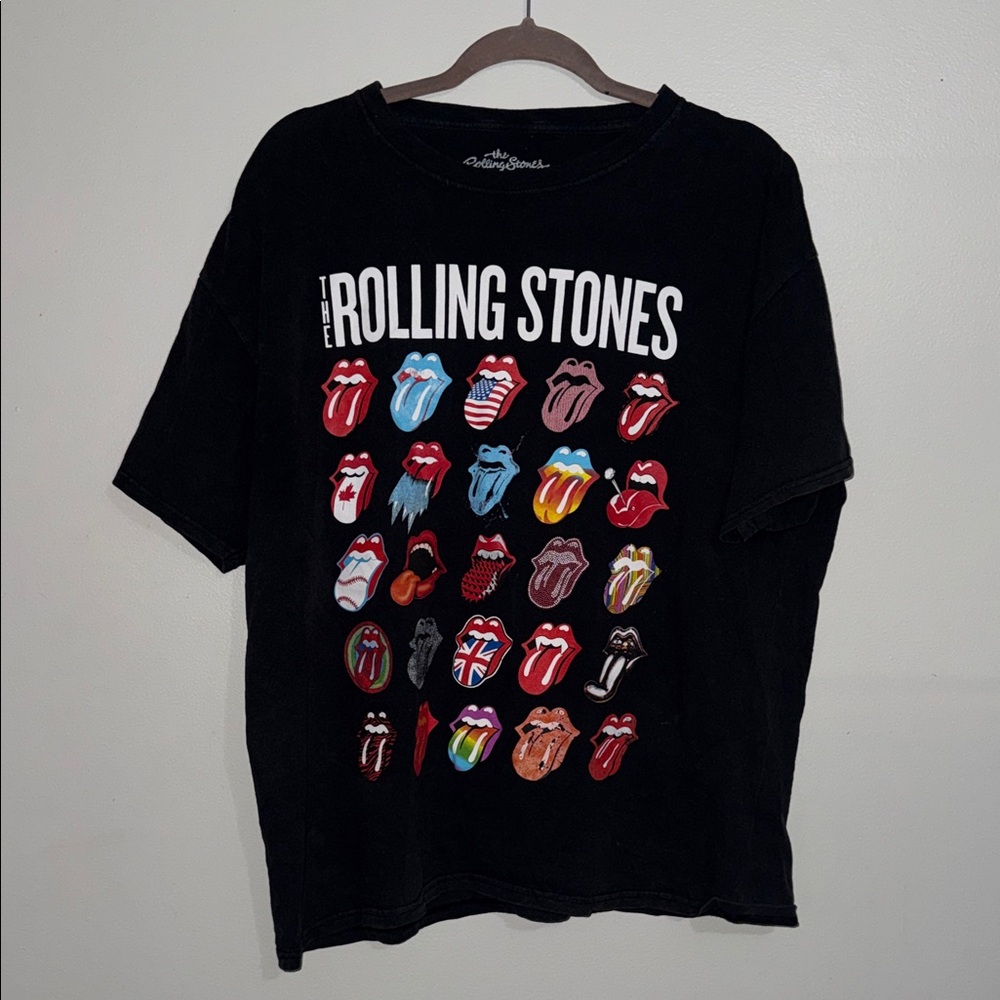 The Rolling Stones Black Short Sleeve Tee